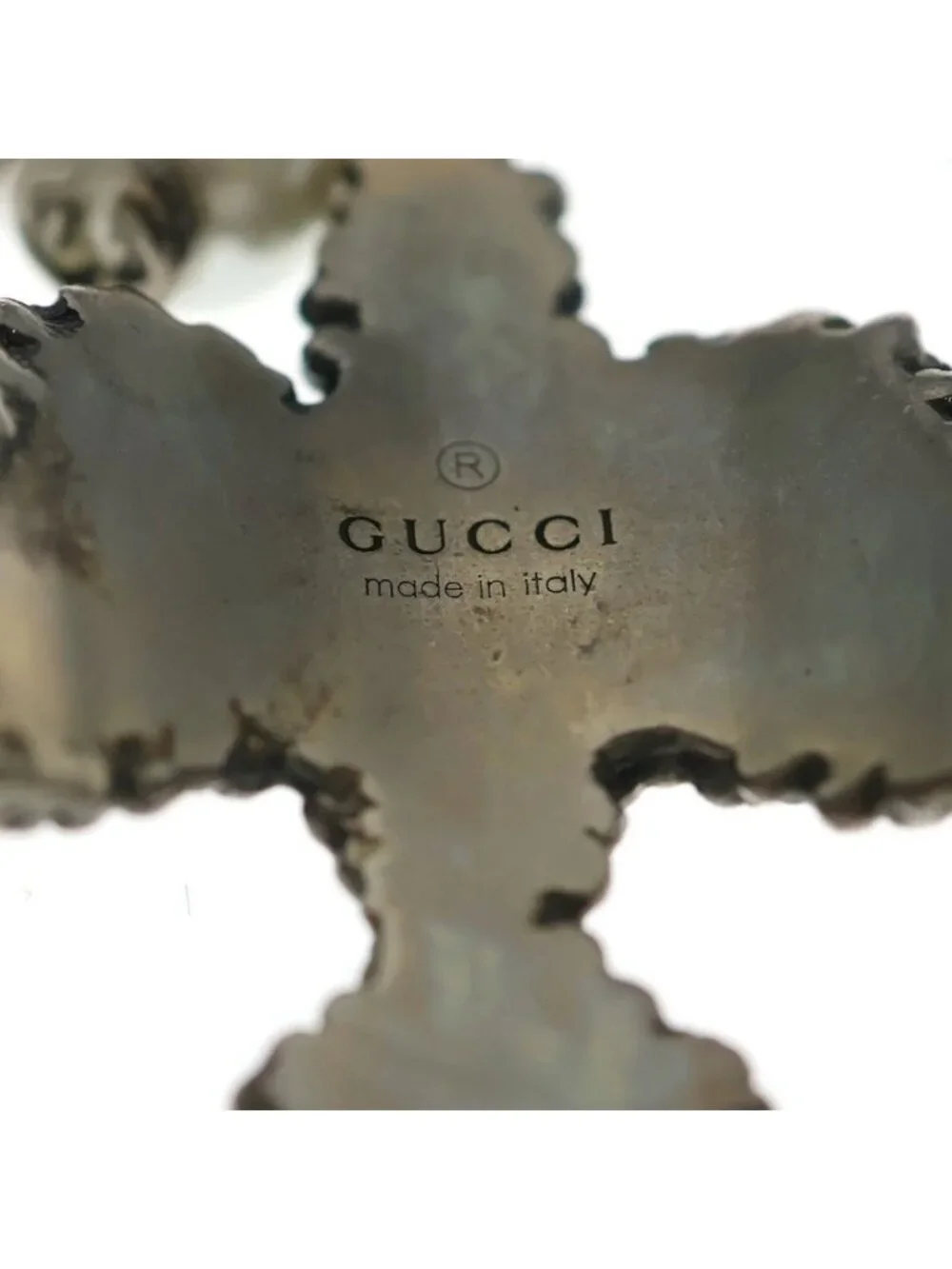 Gucci Eagle Pearl Ring Silver